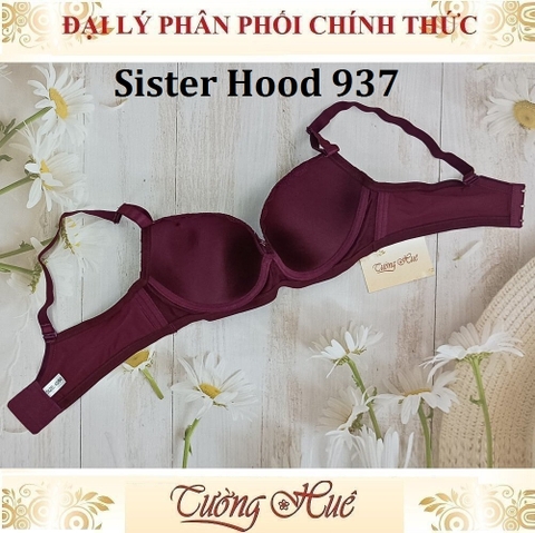 Áo lót nữ Thái Lan Sister Hood 937 Mút Mỏng Có Gọng Lưng Bảng To 3 Móc Cài.