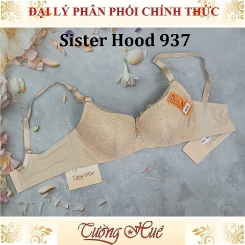 Áo lót nữ Thái Lan Sister Hood 937 Mút Mỏng Có Gọng Lưng Bảng To 3 Móc Cài.