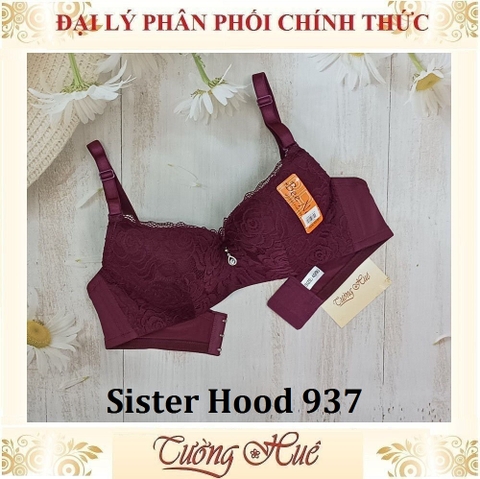 Áo lót nữ Thái Lan Sister Hood 937 Mút Mỏng Có Gọng Lưng Bảng To 3 Móc Cài.