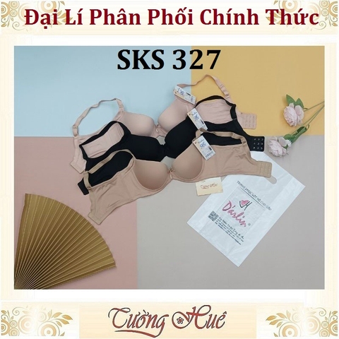 Áo Lót Nữ Darlin SKS 327 Có Gọng Trơn Mút Mỏng Lưng Bảng To.