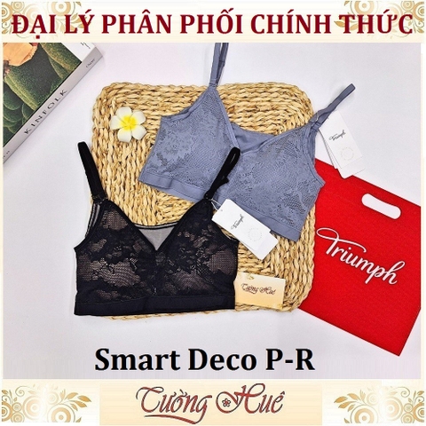 Áo Bra Nữ Triumph Smart Deco P-R Không Gọng Mút Mỏng 2 Kiểu Mặc.