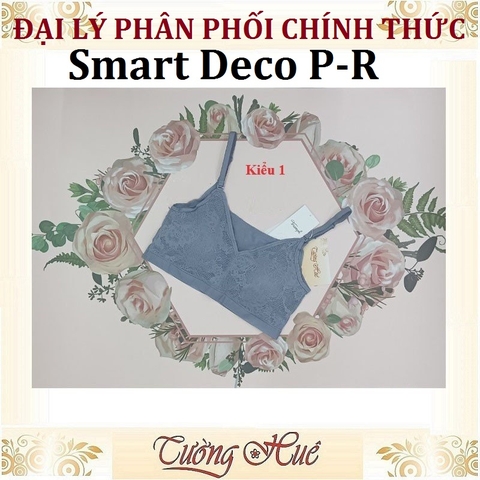 Áo Bra Nữ Triumph Smart Deco P-R Không Gọng Mút Mỏng 2 Kiểu Mặc.