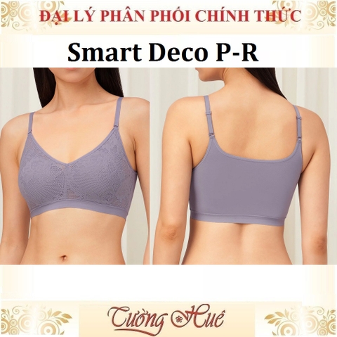 Áo Bra Nữ Triumph Smart Deco P-R Không Gọng Mút Mỏng 2 Kiểu Mặc.