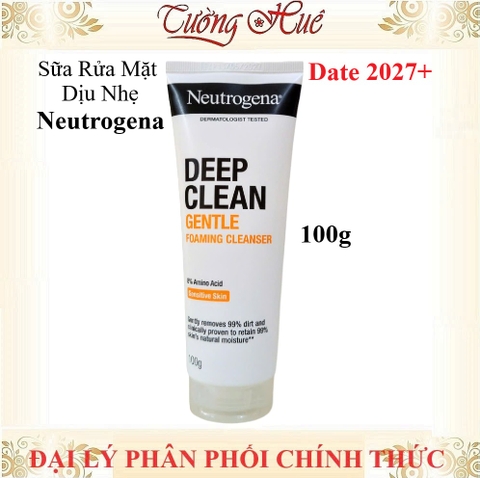 Sữa Rửa Mặt Dịu Nhẹ Neutrogena Deep Clean Gentle Foaming Cleanser - 100g