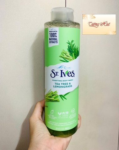 Sữa Tắm ST.Ives Body Wash Tea Tree & LemonGrass 650ml