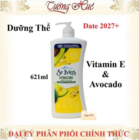Sữa Dưỡng Thể St.Ives Body Lotion Dưỡng Trắng Da Nhiều Mùi Lựa Chọn - 621ml