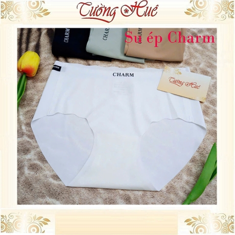 Quần Lót Nữ Su Ép Charm Lưng Cao Không Viền May Mềm Mịn Co Dãn