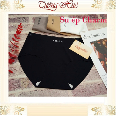 Quần Lót Nữ Su Ép Charm Lưng Cao Không Viền May Mềm Mịn Co Dãn
