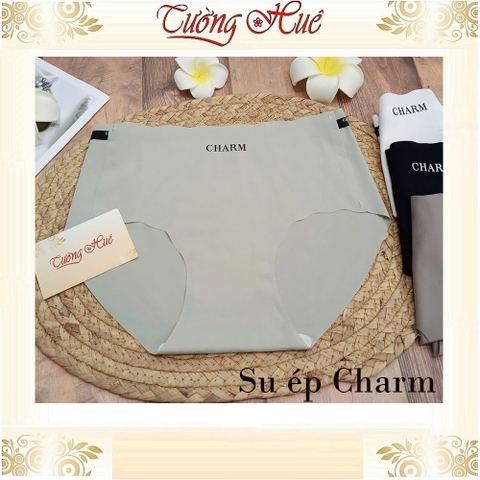 Quần Lót Nữ Su Ép Charm Lưng Cao Không Viền May Mềm Mịn Co Dãn