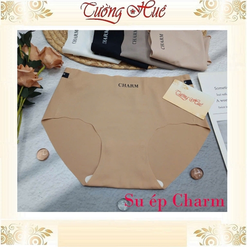 Quần Lót Nữ Su Ép Charm Lưng Cao Không Viền May Mềm Mịn Co Dãn