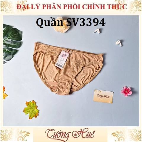 Quần Lót Nữ Bon Bon SV3394 Lưng Vừa Phối Ren Thêu Hoa.
