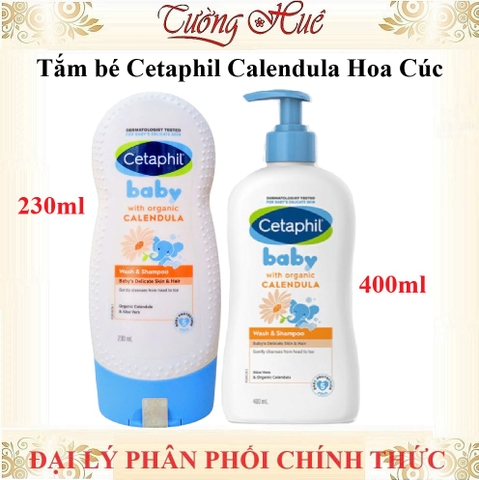 Tắm gội cho bé Cetaphil Calendula Hoa Cúc 230ml - 400ml