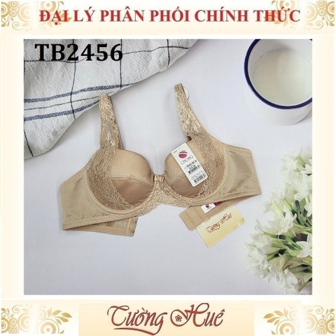 Áo Lót Nữ Thái Lan ONONO TB2456 / TB2452 Có Gọng Mút Mỏng Trơn Phối Ren 2 Móc Cài.