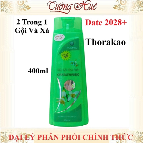 Dầu Gội Xả Hoa Bưởi Thorakao 2in1 Grapefruit - 400ml