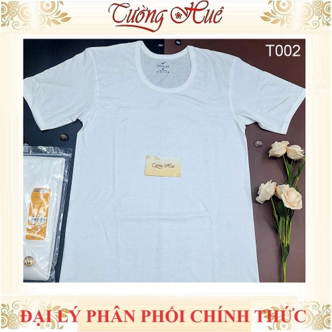 Áo Lót Nam Trắng Tay Ngắn Sovitex By relax T002 Cổ Chữ U Cotton Thun Co Dãn Không Viền May 2 Bên Hông