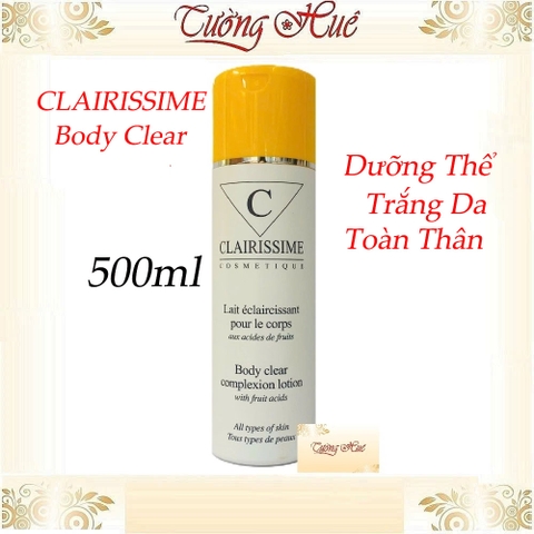 Dưỡng Thể Trắng Da Toàn Thân CLAIRISSIME Body Clear Complexion Lotion - 500ml