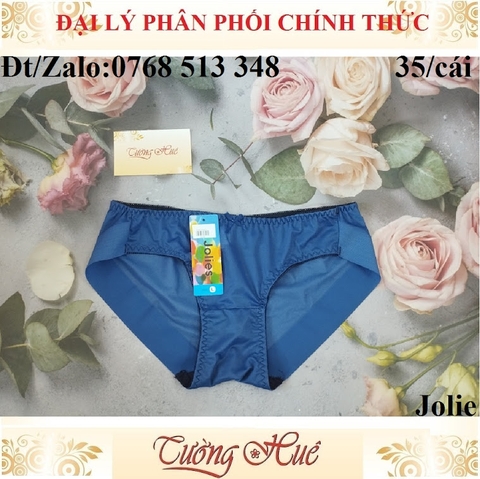 Quần lót nữ Jolies trơn lưng thấp không viền mông.