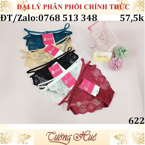 Quần lót nữ Zagu 622 ren lưng dây.