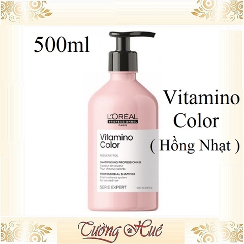 Dầu Gội Cho Tóc Nhuộm Loreal Serie Expert A-ox Vitamino Color - Hồng Nhạt ( Có Lựa Chọn )