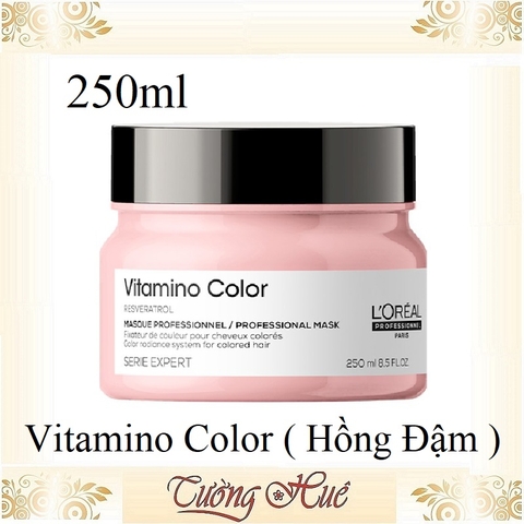 Dầu Hấp Chăm Sóc Tóc Nhuộm Loreal Serie Expert A-ox Vitamino Color - Hồng Nhạt ( Có lựa chọn )