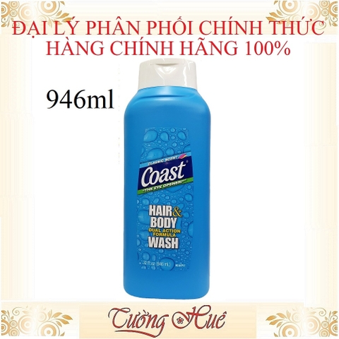 Tắm gội Nam Coast Classic Scent Hydrating Formula for Hair & Body - 946ml (Có Lựa Chọn)