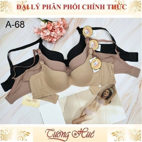 Áo lót nữ Lamagie  A68 Có Gọng Trơn Lưng Bảng To Mút Mỏng 1cm