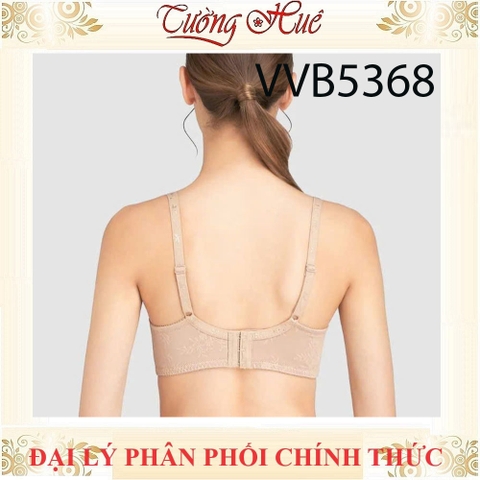 Áo Lót Nữ Wacoal VVB5368 Áo Lót Mặc Áo Dài Có Gọng Bản Lưng Lớn 3 Móc Cài