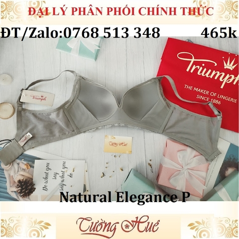 Áo lót nữ Triumph Natural Elegance P ren thêu hoa, không gọng mút mỏng.