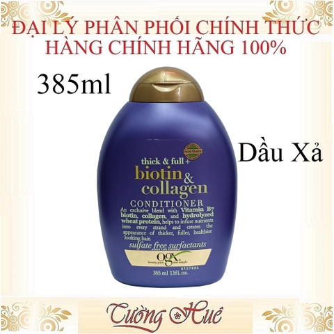 Dầu Gội và Dầu Xả OGX Biotin & Collagen Thick & Full+ Shampoo & Conditioner