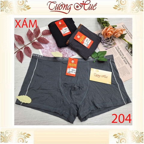 Quần Lót Nam Đùi Boxer JACKIES 204 Dạng Bảng Lưng Cỡ Nhỏ Mềm Mịn Co Dãn Thoáng Mát