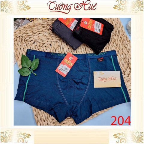 Quần Lót Nam Đùi Boxer JACKIES 204 Dạng Bảng Lưng Cỡ Nhỏ Mềm Mịn Co Dãn Thoáng Mát