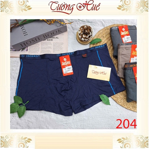 Quần Lót Nam Đùi Boxer JACKIES 204 Dạng Bảng Lưng Cỡ Nhỏ Mềm Mịn Co Dãn Thoáng Mát