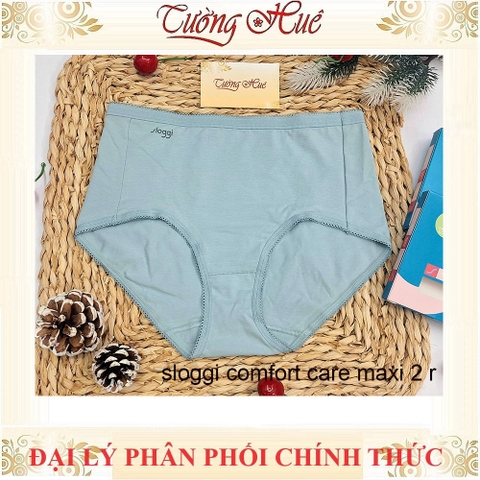 Quần Lót Nữ Triumph Sloggi Comfort Care Maxi2 R Trơn Cotton Hữu Cơ Lưng Cao Mềm Mịn