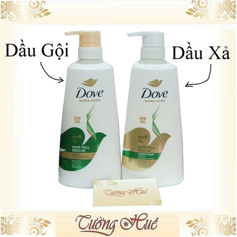 Dầu Gội và Dầu Xả Ngăn Rụng Tóc Dove Thái Hair Fall Rescue - 410ml