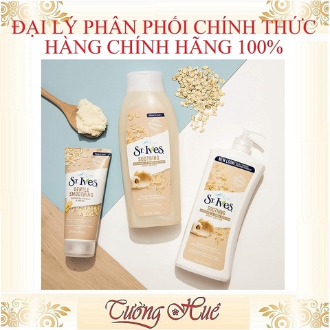 Sữa Dưỡng Thể St.Ives Mịn Da Soothing Oatmeal & Shea Butter - 621ml