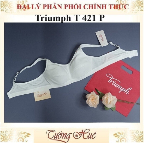 Áo lót nữ Triumph Bra T 421 V/P không gọng, mút mỏng lưng bản to