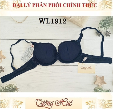 Áo lót nữ Lotus WL1912 Có Gọng Phối Ren Nâng Ngực 4cm.