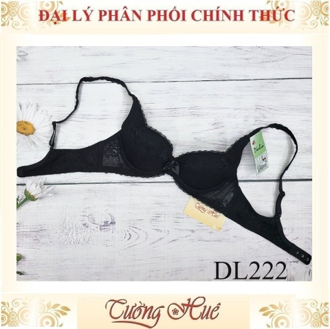 Áo lót nữ Darlin Có Gọng Ren Phối Lưới Mút Mỏng Đệm Tháo Rời DL222.