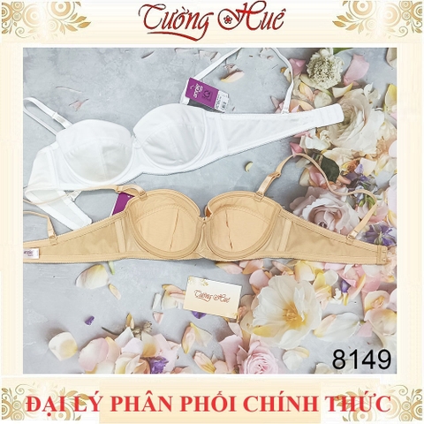 Áo lót nữ annie Bra 8149 cúp ngang mỏng trơn.