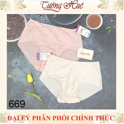 Quần lót nữ Cosy 669 lưng cao ôm bụng không viền may