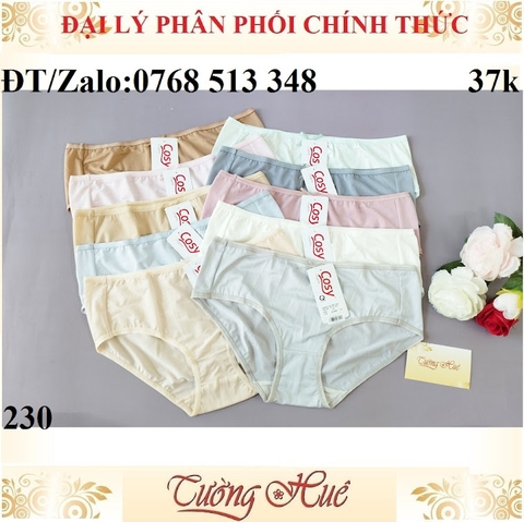 Quần lót nữ Cosy HCE 230 trơn lưng cao.