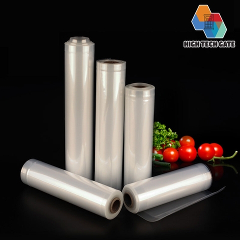Túi hút chân không thực phẩm HTG dạng cuộn trơn 2 mặt,  đầy đủ kích thước (bộ 2 cuộn)