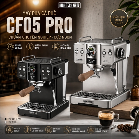 Máy pha cà phê espresso CF05 PRO chuyên nghiệp 58mm toàn diện DIY, tùy chỉnh linh hoạt cực ngon