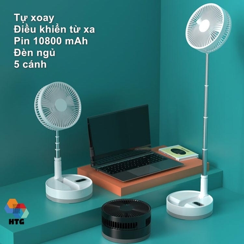 Quạt không dây gấp gọn CYKE P10 hàng chính hãng
