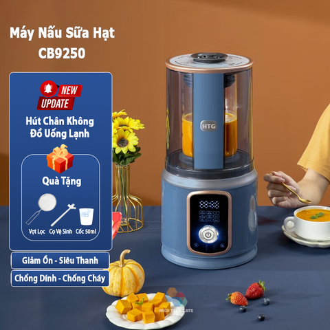 Máy Làm Sữa Hạt CB9250 Chống Ồn Cách Âm, Hút Chân Không, Hẹn Giờ Thông Minh, Xay Nấu 4D Mịn, Chống Dính, Tự Vệ Sinh