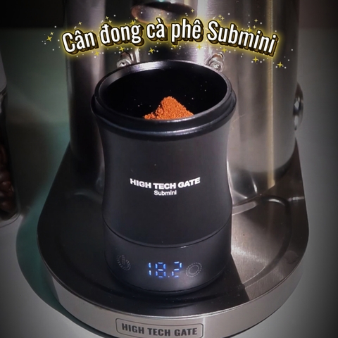 Cân đong bột cà phê Submini 58mm – Dosing Cup tích hợp cân điện tử