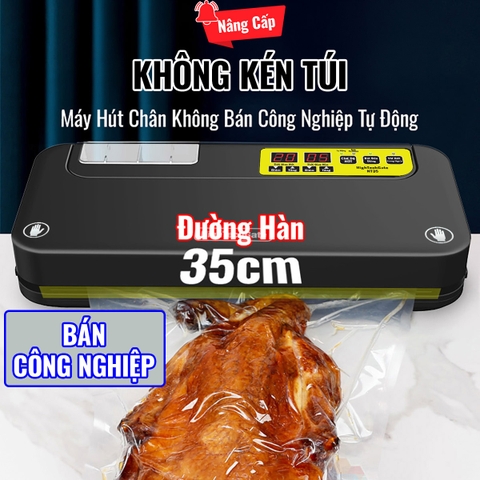 Máy Hút Chân Không Bán Công Nghiệp NT35 Không Kén Túi, Ép Chân Không Lớn 35cm Cho Hộ Kinh Doanh, Hàng Chính Hãng