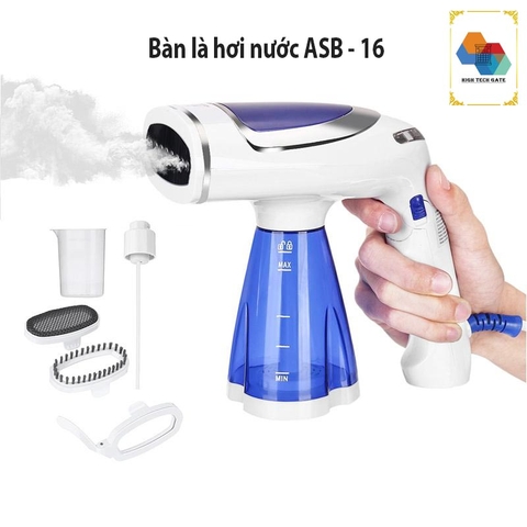 Bàn là hơi nước, máy ủi quần áo ASB-16 phiên bản đa năng 4 trong 1, ba cấp độ ủi với 1600W mạnh mẽ, gấp gọn tiện lợi sử dụng ở nhà hoặc công tác, du lịch, sử dụng nước khoáng trực tiếp tiện lợi