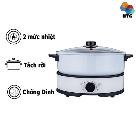 Nồi lẩu điện đa năng DongYuan DDX9088 dung tích 4 Lít, tách rời, dùng cho gia đình 1-4 người