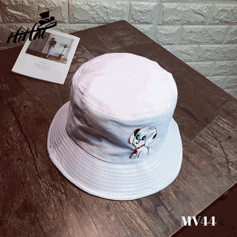 Mũ tai bèo du lịch - Mũ bucket cún con -  MV44t